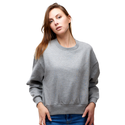 9 Womens Heavy Crop Sweat